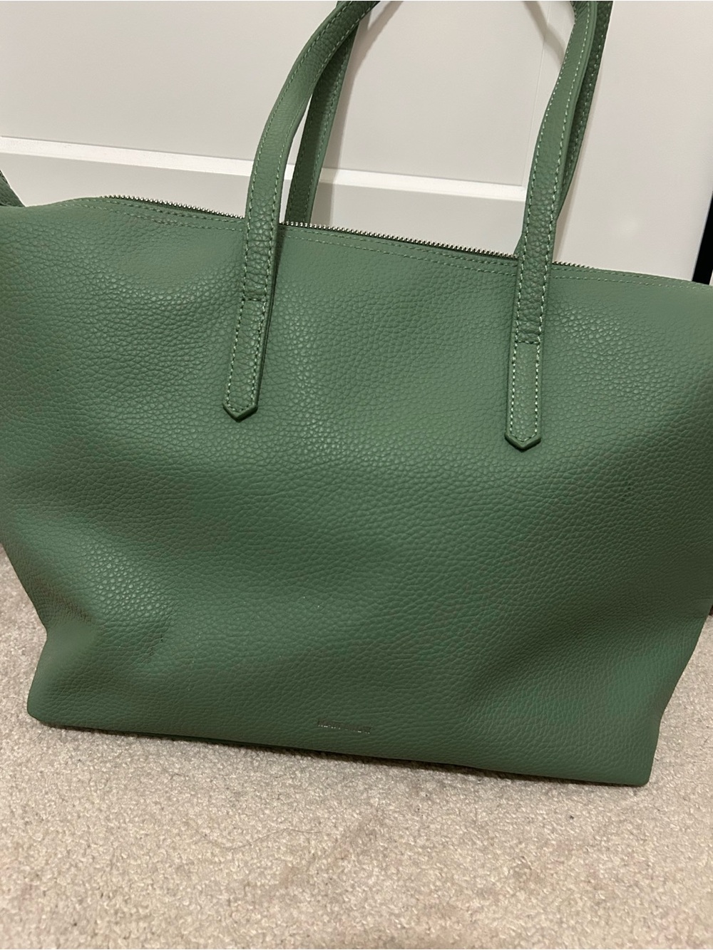 Green vegan Leather Tote Bag – Matt and Nat